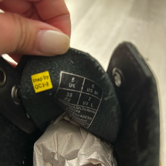 Dr. Martens Black Leather Boots - Picture 8 of 13